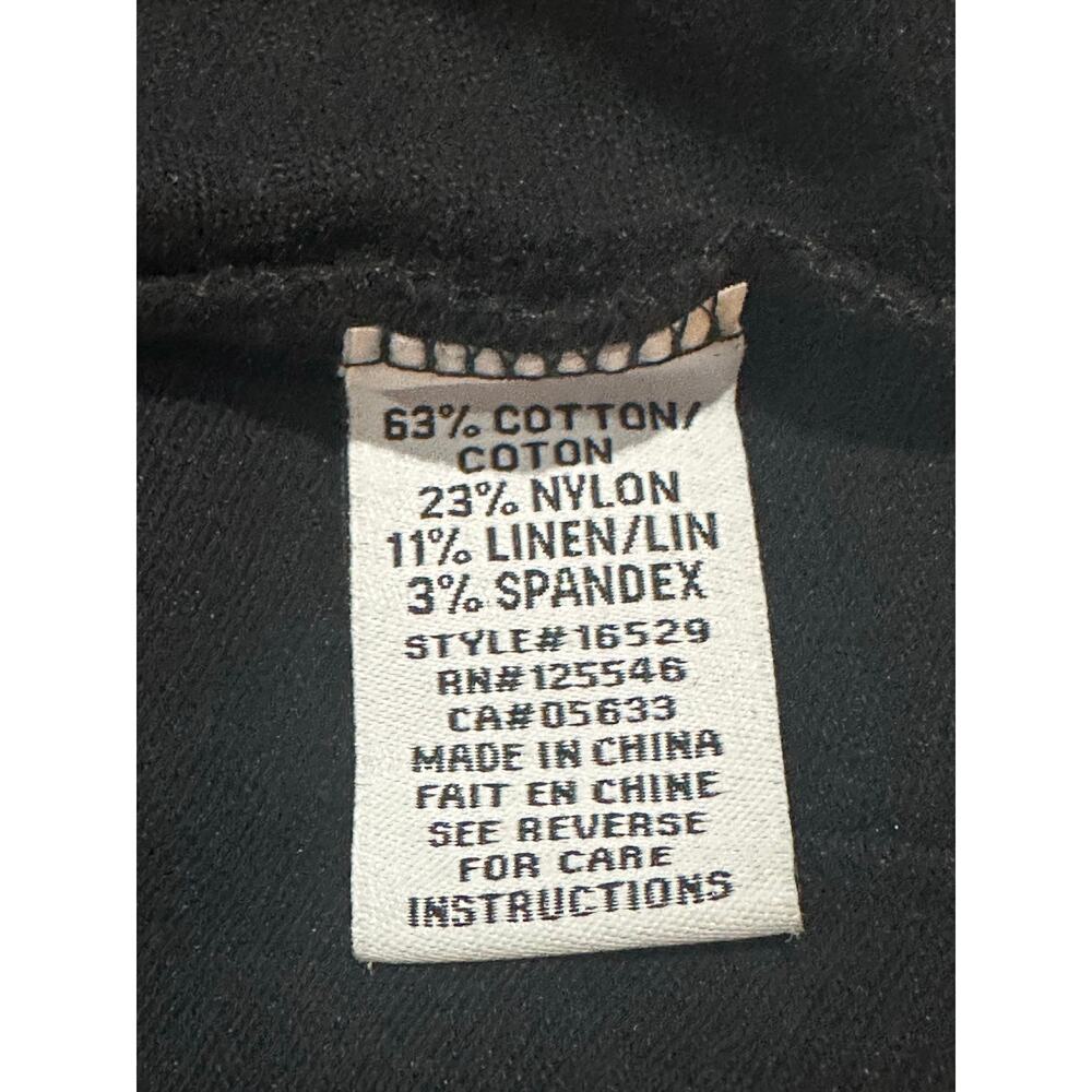 Habitat NWT Sz M Steady‎ Stream Cowl Pocket Tunic Top Linen Blend Black Crinkle - Picture 6 of 12